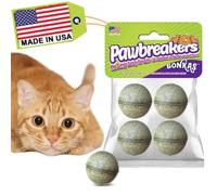 Bonka Lot de 4 balles d'herbe à chat - Friandises et jouets naturels pour chat de qualité médicale, herbe à chat pour herbe à chat, sûres et digestibles, hypoallergéniques et végétales