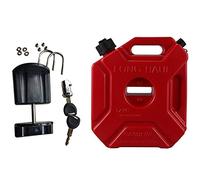 Bonkshire 1 Ensemble 5L RéServoirs de Carburant Bidons D'Essence en Plastique Support de Voiture Moto Jerrican Bidon D'Essence Conteneur D' Bidon de Carburant
