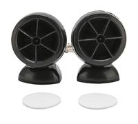 BONKZEBU 2 Pièces Haut-parleurs de Voiture Tweeters Universels 1200 W, Haut-Parleur Audio de Voiture 1200 W Matériau ABS Haute sensibilité, avec Un Son Clair et Une Installation Facile, (Noir)