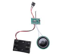 BONKZEBU 4 Minutes Module D'enregistrement Vocal Enregistrable avec Haut-parleur, Lecture de Boucle Activée Légère pour Carte de Voeux, Puce de Module de L'enregistreur Sonore ABS