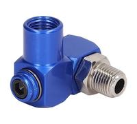 BONKZEBU 4pcs 1/4in NPT Pivotant D'air Pivotant, Connecteur de Tuyau 360 ° Adaptateur D'outil Pneumatique Rotatif 150psi, Raccords de Tuyau D'air, Raccord Pivotant du Tuyau D'air 1/4