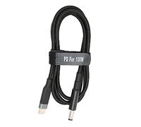 BONKZEBU 5ft USB C à DC 5,5 Mm X 2,1 Mm Cordon de Charge d'alimentation, 20V USB Type C Entrée Masculine pour DC 5,5 X 2,1 Mm Câble de Charge d'alimentation Mâle jusqu'à 100W pour Le (JD0608-1 (1