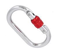 BONKZEBU Acier en Forme de O, Serrure Robuste 25KN pour l'escalade | Porte à vis ronde et sécurisée, pour l\'escalade, la randonnée, le sauvetage et l\'équipement quotidien