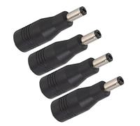 BONKZEBU Adaptateur Convertisseur de Puissance DC Durable DC 6,0 X 4,4 Femelle vers 5,5 X 2,1 Mm Mâle pour Une Installation Facile, Connecteurs de Rechange, Noir, Pièces