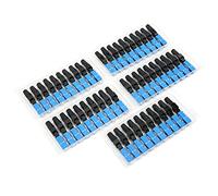 BONKZEBU Adaptateur de Connecteur Rapide de Fibre Optique Performance Stable pour la Communication Bleu 50 Pièces Composant électronique SC/UPC-C pour la Communication par Fibre Optique