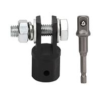 BONKZEBU Adaptateur de Forage à Douille à Prise à Ciseaux, Impact Chrome Vanadium Steel, Conducteur Universel de 1/2 Pouce, pour Anneau ou Cric de Ciseaux à Double Trou