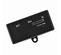 BONKZEBU Adaptateur Durable de Répartiteur Poe pour Réseau LAN, Facile à Brancher pour AP, Matériau ABS Noir 1 Pièce (Noir)