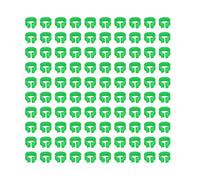 BONKZEBU Anneaux de Jambe de Pigeons, Bandes D'identification Durables, Légères pour Une Installation et Un Nettoyage Faciles, Fournitures pour Pigeons, 100 Pièces (Vert)