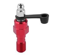 BONKZEBU Anodisé M10x1.0mm Maître-cylindre de Frein de Moto Étrier Vis de Purge Mamelon Boulon Banjo pour Freins Problématiques de Verrouillage D'air, adapté à Divers Modèles de Motos (Rouge)