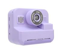 BONKZEBU Appareil Photo Numérique à écran IPS HD 12 MP avec Papier D' Appareil Photo 2,4 Pouces Instantanée pour Les Tout-Petits (Violette)