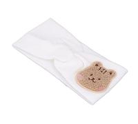BONKZEBU Baby Bandbands Coton Doux Super Extensible, Cartoon Pattern Protection Enveloppe pour les Tout-petits, Bandeau de nouveau-né pour Filles, Bandeaux pour Bébés Garçon, Bandeau bébé (Blanc)