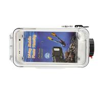 BONKZEBU Boîtier de Téléphone sous-Marin avec Joint Torique à Pression pour Une Protection étanche jusqu'à 40 M, étui de Protection sous-Marin pour Téléphone pour Plongée/plongée en Apnée, Blanc,