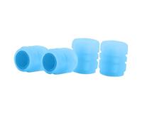 BONKZEBU Bouchon de Valve de Pneu Fluorescent Lumineux Visibilité Améliorée Enjoliveur de Roue de Buse d'air Facile à Installer, adapté aux Promenades Nocturnes Construction Durable (Bleu)