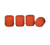 BONKZEBU Bouchon de Valve de Pneu Fluorescent Lumineux Visibilité Améliorée Enjoliveur de Roue de Buse d'air Facile à Installer, adapté aux Promenades Nocturnes Construction Durable (Rouge Clair)