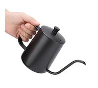 BONKZEBU Bouilloire à café à Col de Cygne en Acier Inoxydable 304, 350ml | Pot d\'égouttement à bec Long et étroit, Compact et Portable, pour la maison, le bureau, le Camping, la cuisinière à