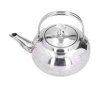 BONKZEBU Bouilloire à Eau en Acier Inoxydable Exquise avec Poignée Antidérapante pour Restaurant à Domicile, Argent, 6,6 Oz (14 cm)