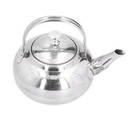 BONKZEBU Bouilloire à Eau en Acier Inoxydable Exquise avec Poignée Antidérapante pour Restaurant à Domicile, Argent, 6,6 Oz (16 cm)