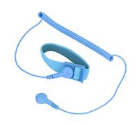BONKZEBU Bracelet de Poignet ESD STATIQUE PRÉPENCE STATIQUE Réutilisable avec Fil de Mise à la Terre Cordon Long Extensible pour la Réparation électronique et L'entretien du PC PU Boucle (Bleu)