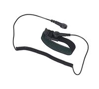BONKZEBU Bracelet de Poignet ESD STATIQUE PRÉPENCE STATIQUE Réutilisable avec Fil de Mise à la Terre Cordon Long Extensible pour la Réparation électronique et L'entretien du PC PU Boucle (Noir)