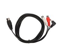 BONKZEBU Câble Adaptateur DIN 5 Broches vers RCA et 3,5 Mm Câble de Connexion Sonore Stéréo de Haute qualité pour les DJ Phono Euro Systems Matériau : ABS, Laiton