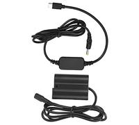 BONKZEBU Câble Convertisseur USB de Type C pour Batterie Factice EN-EL15 pour Appareil Photo D750, Entièrement décodé, Protection Contre Les Surtensions, DCC12 Type C, Noir, 1 Pièce