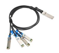 BONKZEBU Câble DAC QSFP28 Rapide 100G avec une Bonne Dissipation Thermique, Distance de Transmission de 1 Mètre pour L'empilage et la Mise en Cascade, Câble à âme en Cuivre Haute Performance pour