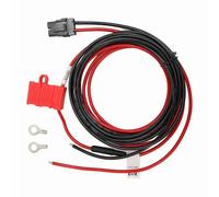 BONKZEBU Câble d'alimentation Radio R8200 SLR5300, Fusible Durable 15 A, Cordon d'alimentation pour Talkie-walkie pour Communication Longue Distance, Matériau PVC pour Montage DIY