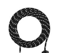 BONKZEBU Câble de Souris tressé Universel de Remplacement, Solide et Durable, pour ou Mouse Line, 5,56 Pieds, Noir, pour Les Amateurs de Jeux (Noir et Blanc)