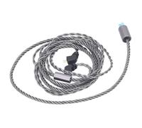 BONKZEBU Câble D'écouteurs à 2 Broches, 0.78mm, Fil de Remplacement à Faible Bruit pour ZSN UE RRM, Compact et Portable pour AS16 Cool Gray