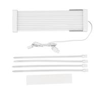 BONKZEBU Câble D'extension d'alimentation RVB Câble d'alimentation ARGB PSU de Synchronisation en Silicone Pliable avec 56 Perles LED pour Alimentation de Carte Graphique de Carte Mère