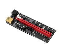 BONKZEBU Câble D'extension PCIE, Protection D'alimentation, Carte Adaptateur Efficace pour L'extraction de Crypto-monnaie