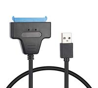 BONKZEBU Câble USB3.0 vers SSD Ligne de Transfert de Données Haute Vitesse pour Disque Dur SSD Plug and Play pour Mac, en ABS de qualité Supérieure Noir pour Accessoires Informatiques