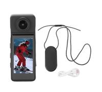 BONKZEBU Caméra de Vlogging 4K, Caméscope Portable, Vue Subjective avec Objectif Rotatif à 270°, Objectif Grand Angle, écran de 1,97 Pouce, pour Le Vlogging Sportif et Les Aventures en