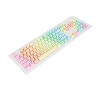 BONKZEBU Capuchons de Touches Personnalisés au Design Ergonomique, Couleurs Dégradées Arc-en-Ciel Mat, PBT, 104 Touches de Clavier pour Une Expérience de Frappe Confortable