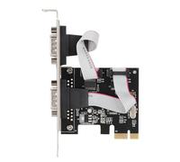 BONKZEBU Carte Adaptateur PCI-E Double Série RS232, Communication Haute Vitesse pour les Systèmes ATM POS, Utilisateurs /