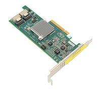 BONKZEBU Carte de Réseau de Disques PCI E X8, 2 Mini Interfaces SAS Bande Passante Vitesse SSD de 450 Mo, avec Matériau PCB Haute fiabilité, pour Disques de Serveur, Bases d