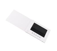 BONKZEBU Carte de Voeux Vidéo 210x150x10mm Écran de Couleur LCD, 128 Mo Memory intégré dans la Carte de Voeux électronique Brochure Vidéo, Brochure Vidéo Numérique pour les Mariages (7 pouces)