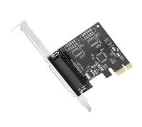 BONKZEBU Carte D'extension Parallèle PCIe 25 Broches Haute Vitesse avec Installation Plug and Play pour Port D'imprimante D'ordinateur de Bureau, Compatible Windows98/2000XP