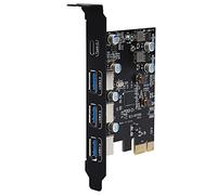 BONKZEBU Carte D'extension Polyvalente PCI-E vers USB3.0 Type-C 5 Gbit/s pour Les Utilisateurs de OS X avec Une Faible Consommation D'énergie