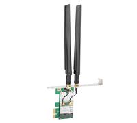 BONKZEBU Carte Réseau PCIE WLAN 802.11AN 300 M avec Antenne pour Système /8/10/XP, Adaptateur Réseau à Performances Stables pour Ordinateur de Bureau, Débit sans Fil jusqu'à 300 M