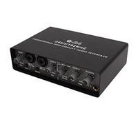 BONKZEBU Carte Son USB Live Mixage Numérique Haute Résolution pour Flux en Direct pour OS X pour IOS, Carte Son D'enregistrement pour la Diffusion en Direct et le Chant de Reprise, Adaptée à la