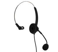 BONKZEBU Casque Professionnel à Oreille Unique avec Réglage du Volume, Casque Téléphonique Confortable pour Centres D'appels, à Prise RJ9 pour Une Communication Claire