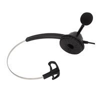 BONKZEBU Casque Téléphonique Monaural Antibruit Micro HD Centre D'appel Bureau Casque Supra-auriculaire pour Téléconférence, ABS Noir 1 Paquet Idéal pour Le Télémarketing D'assurance