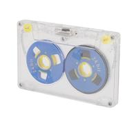 BONKZEBU Cassette Vierge Compacte de 60 Minutes pour Enregistrement Vocal, Boîtier Transparent, Utilisation Polyvalente, Projets de Formation, Matériau ABS en Alliage D'aluminium