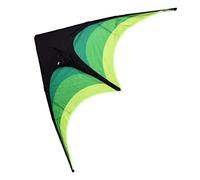 BONKZEBU Cerf-Volant Triangulaire Prairie de 1,6 M, Polyester 210T avec | Cerf-volant facile à assembler, tige FRP robuste, cerf-volant facile à piloter pour enfants et adultes, pour la plage et le
