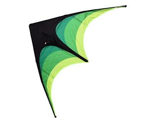 BONKZEBU Cerf-Volant Triangulaire Prairie de 1,6 M, Polyester 210T avec | Cerf-volant facile à assembler, tige FRP robuste, cerf-volant facile à piloter pour enfants et adultes, pour la plage et le