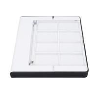 BONKZEBU Chargeur de Contrôleur de Jeu, Station de Charge Portable à LED Transparente pour 4 en 1 USB Type C 8 Emplacements pour Cartes pour Station de Charge de Console de Jeu (Noir Blanc)