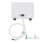 BONKZEBU Chauffe-eau électrique sans Réservoir 220 V, 5 500 W, Mini Conception en Acier Inoxydable, économie D'énergie Sûre pour Cuisine, Salle de Bain, Matériau ABS Domestique