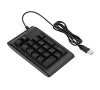 BONKZEBU Clavier rétroéclairé USB Filaire Clavier Numérique Sensation Mécanique Tricolore Respiration Noir (Noir)