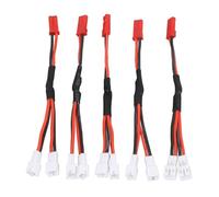 BONKZEBU Connecteur JST vers PH 2.0, Fil D'extension Fiable 22AWG pour Moteur RC ESC Power, Paquet de 5 pour Les Amateurs RC